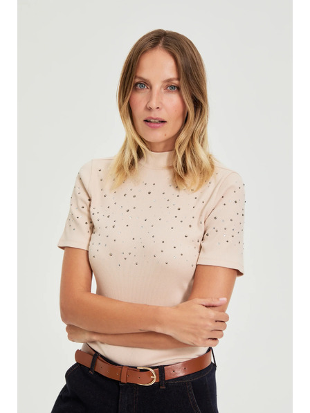 Moodo Beige Blouse with Pockets Moodo