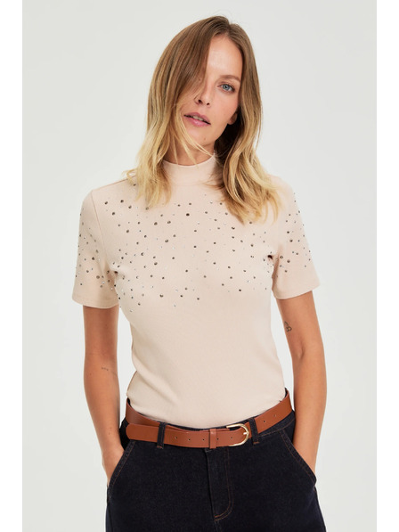 Moodo Beige Blouse with Pockets Moodo