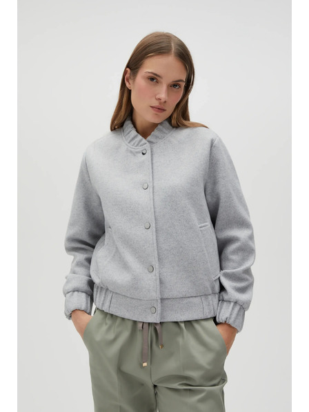 Moodo Graue Bomberjacke Moodo