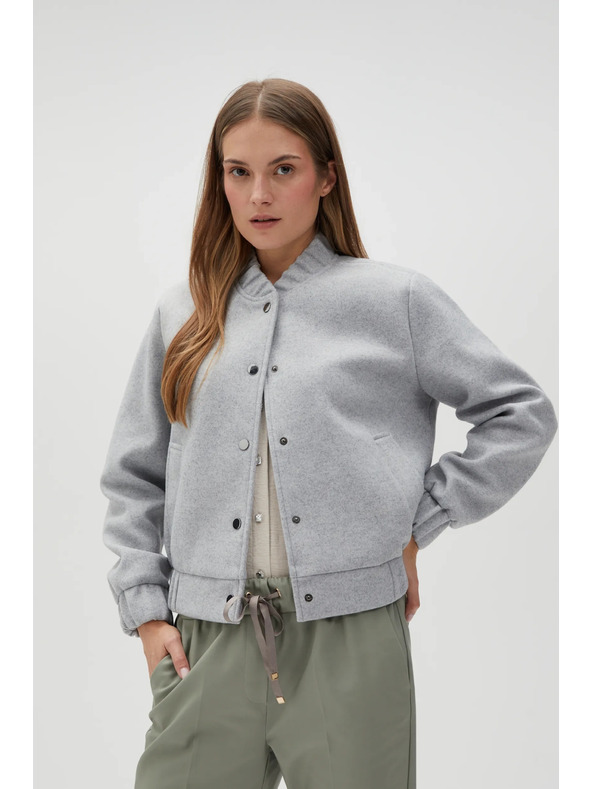 Moodo Graue Bomberjacke Moodo