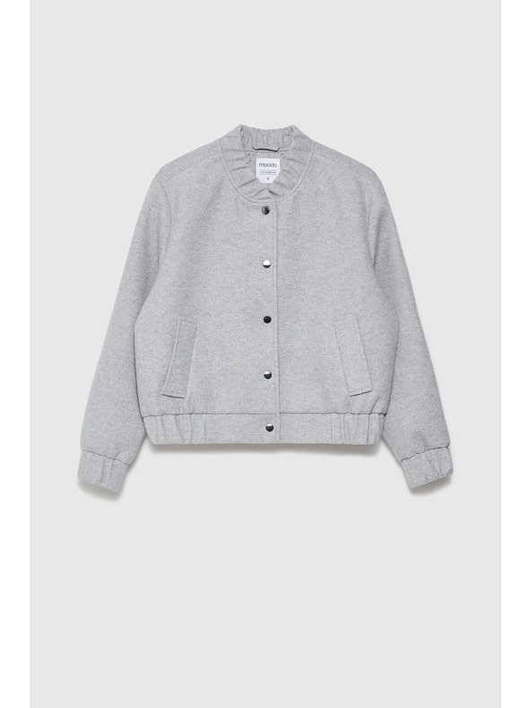 Moodo Graue Bomberjacke Moodo