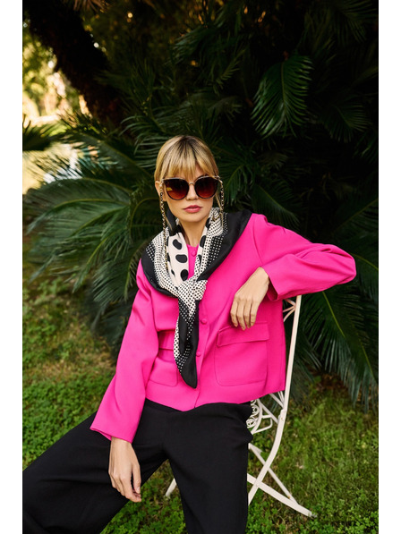 Moodo Knopfjacke fuchsia Moodo