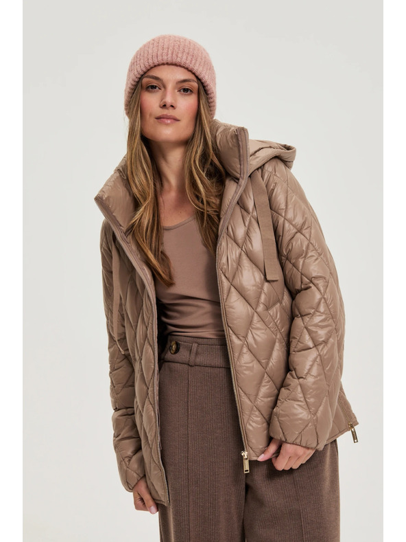 Moodo Gesteppte Jacke beige Moodo