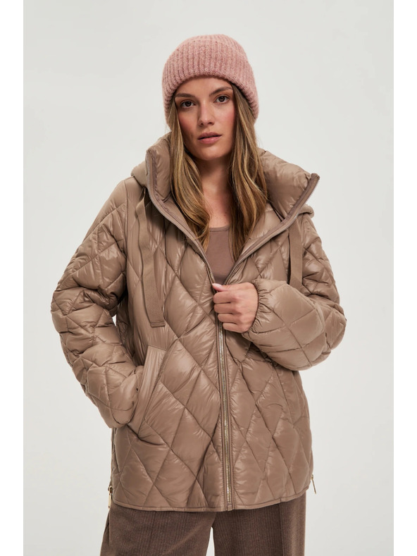 Moodo Gesteppte Jacke beige Moodo