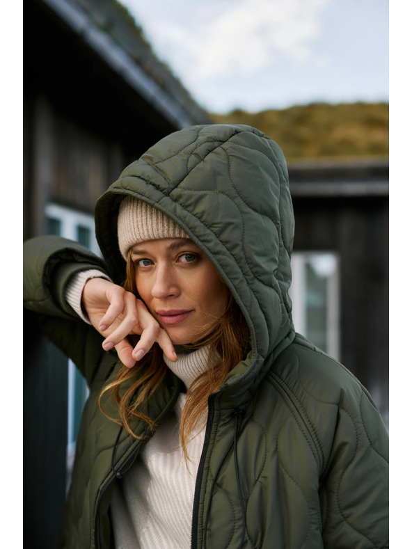 Moodo Gesteppte Jacke grün Moodo