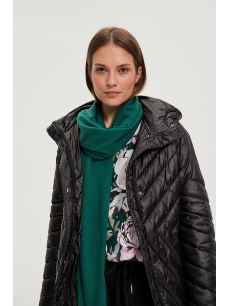 Moodo Langer Mantel schwarz Moodo