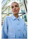 Moodo Kurze hellblaue Jacke Moodo