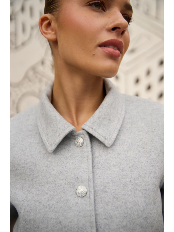 Moodo Kurze graue Jacke Moodo