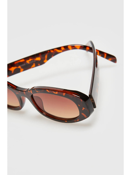 Moodo Schmale braune Brille Moodo