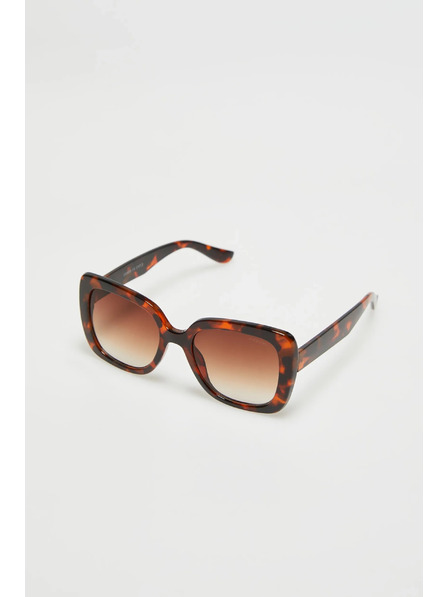 Moodo Brille mit quadratischen Rahmen braun Moodo