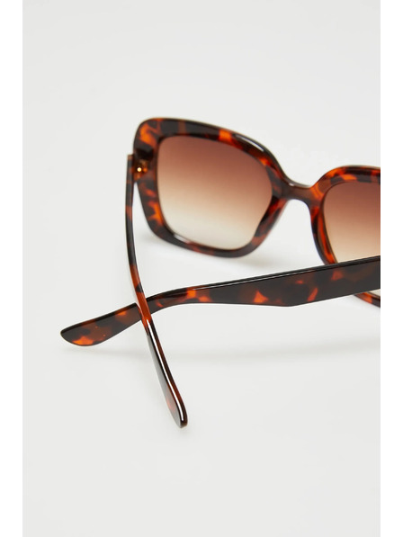 Moodo Brille mit quadratischen Rahmen braun Moodo