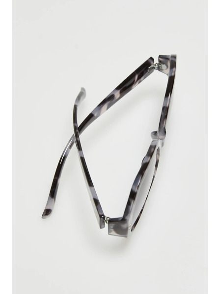 Moodo Brille mit runden Gläsern grau Moodo