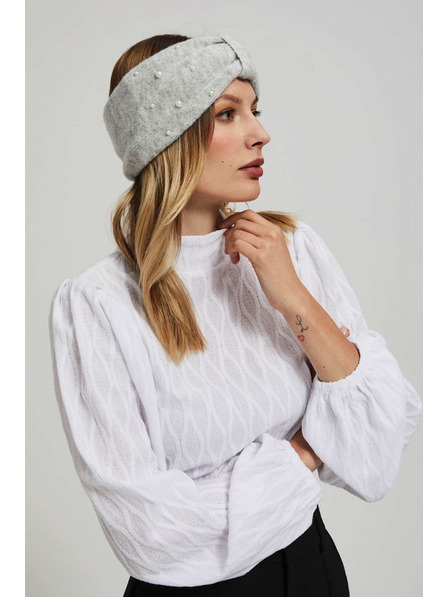 Moodo Gestrickte graue Stirnband Moodo