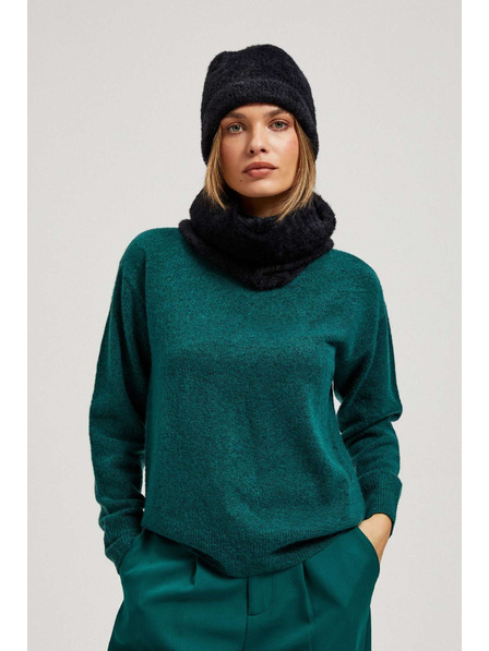 Moodo Warme Pelzmütze schwarz Moodo