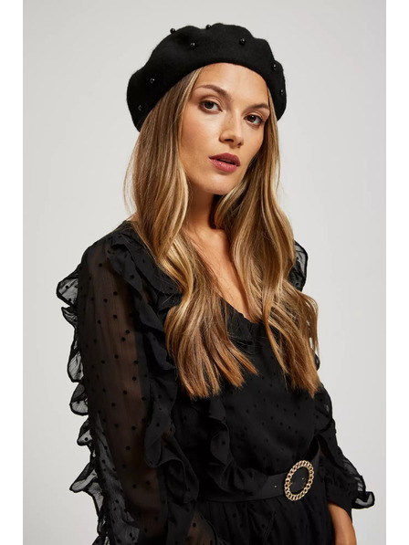 Moodo Baret mit Perlen Moodo