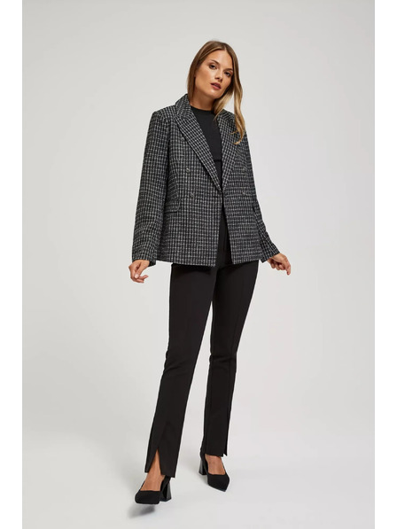 Moodo Zweireihiger Blazer mit dekorativen Knöpfen Moodo