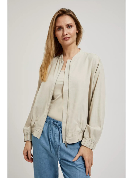 Moodo Beige Bomberjacke Moodo
