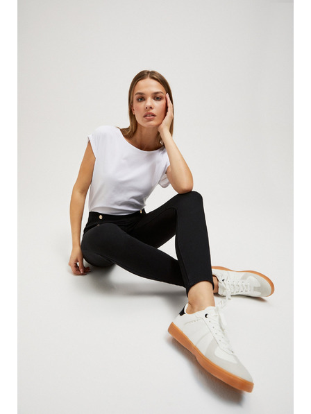 Moodo Jeans mit dekorativen Knöpfen Moodo