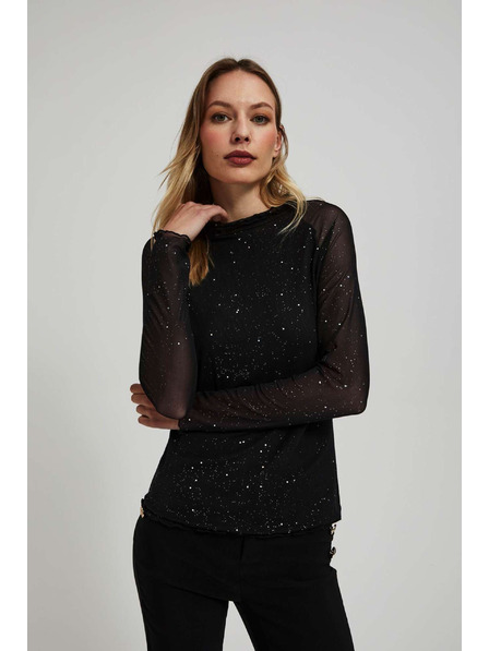 Moodo Top mit transparenten Ärmeln Moodo