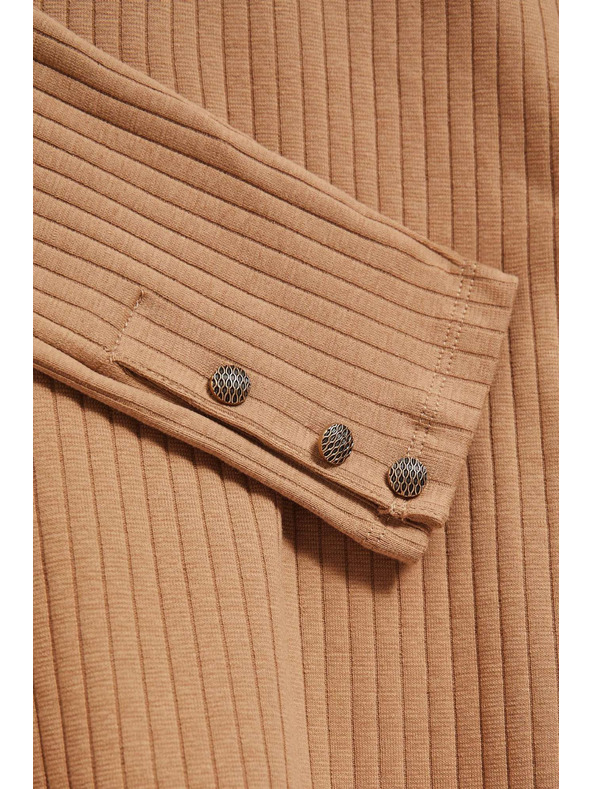 Moodo Gerippte Rollkragenpullover Moodo