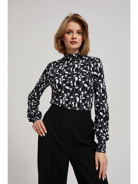 Moodo Gemusterte Bluse Moodo