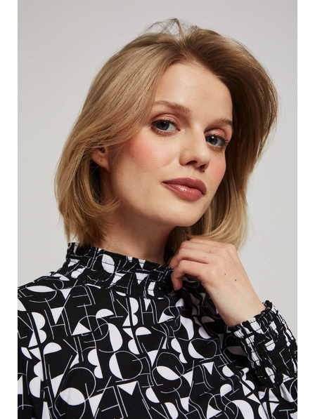 Moodo Gemusterte Bluse Moodo