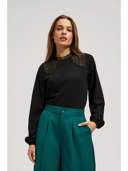 Moodo Spitzen-Zierbluse Moodo