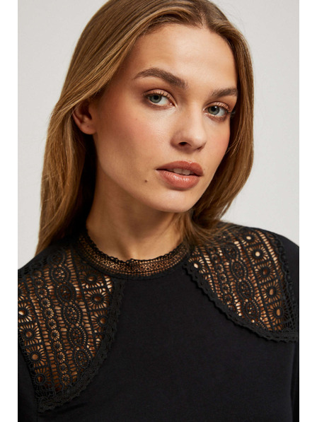 Moodo Spitzen-Zierbluse Moodo
