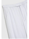 Moodo Glatte Viskose-Hose, weiß Moodo