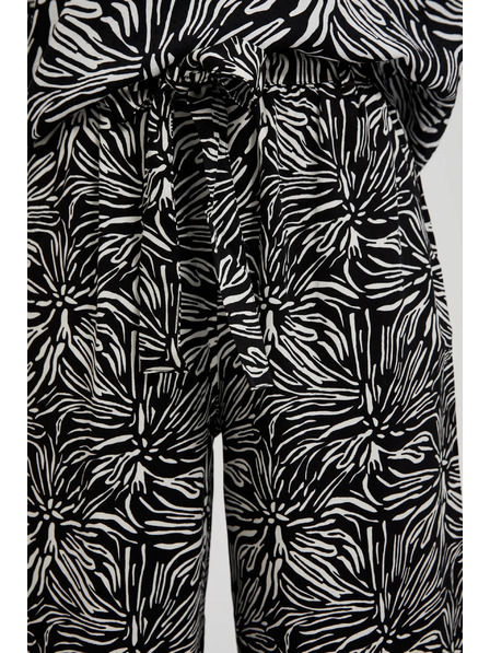 Moodo Schwarze Hosenrock mit Muster Moodo