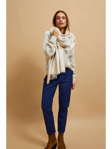 Moodo Sandfarben Schal mit Karomuster Moodo