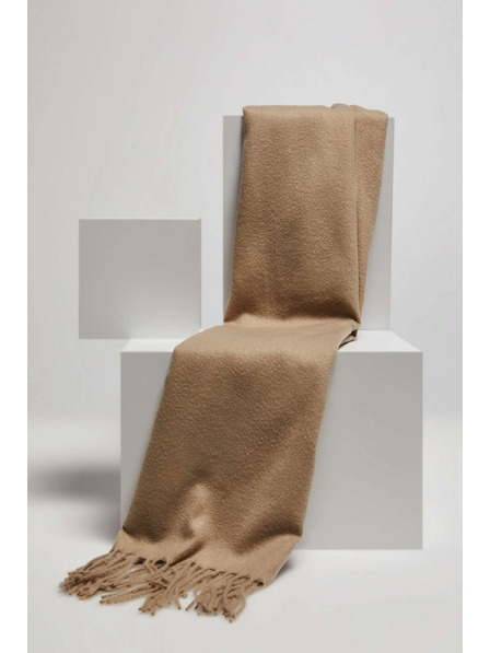 Moodo Glatter dunkelbeiger Schal Moodo