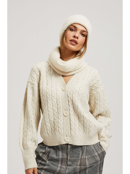 Moodo Glatter Schal in Sandfarbe Moodo