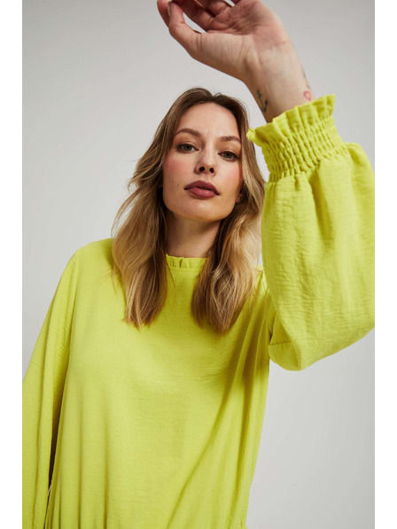 Moodo Glattes Hemd in Limette von Moodo