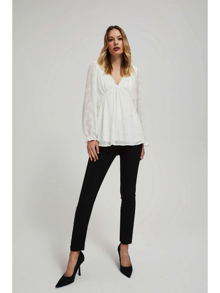 Moodo Weißes Hemd mit Ballonärmeln von Moodo