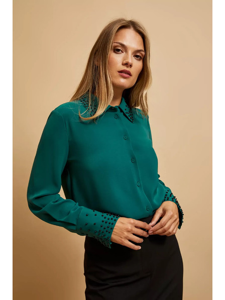 Moodo Perlenbesetztes Hemd Moodo