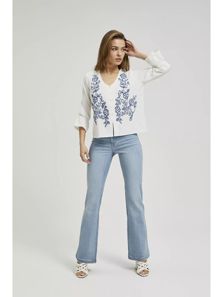 Moodo Weißes Knopfhemd Moodo