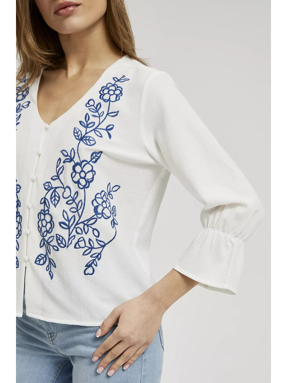 Moodo Weißes Knopfhemd Moodo