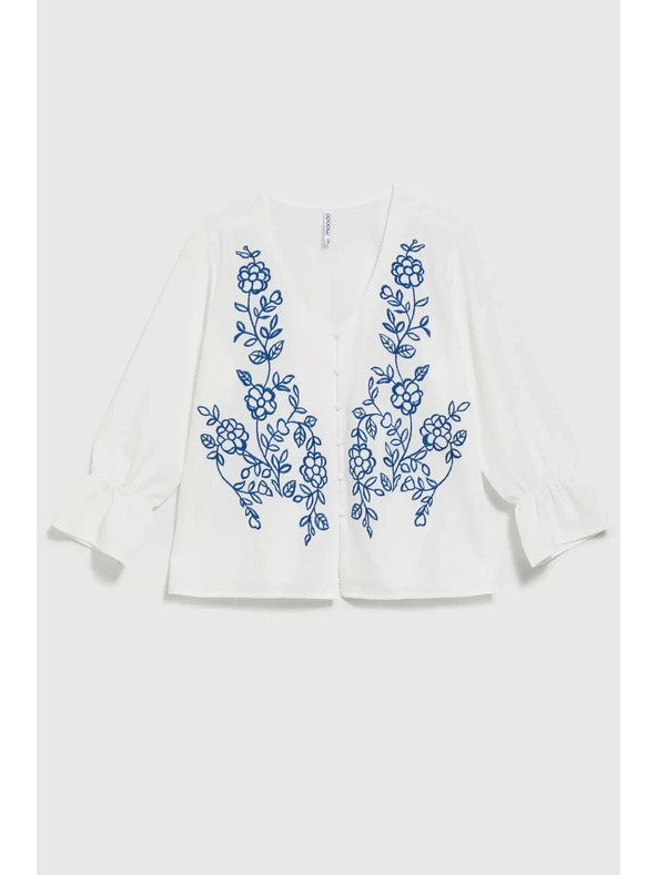 Moodo Weißes Knopfhemd Moodo