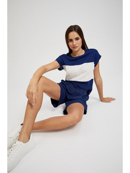 Moodo Dunkelblau Bermudashorts Moodo