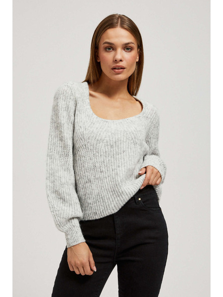 Moodo Pullover mit Ausschnitt Moodo