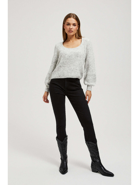 Moodo Pullover mit Ausschnitt Moodo