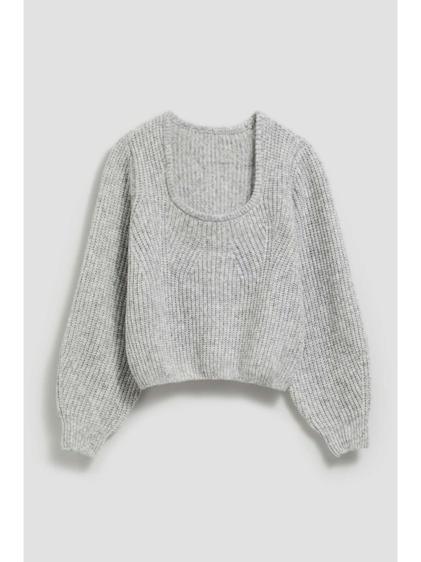 Moodo Pullover mit Ausschnitt Moodo