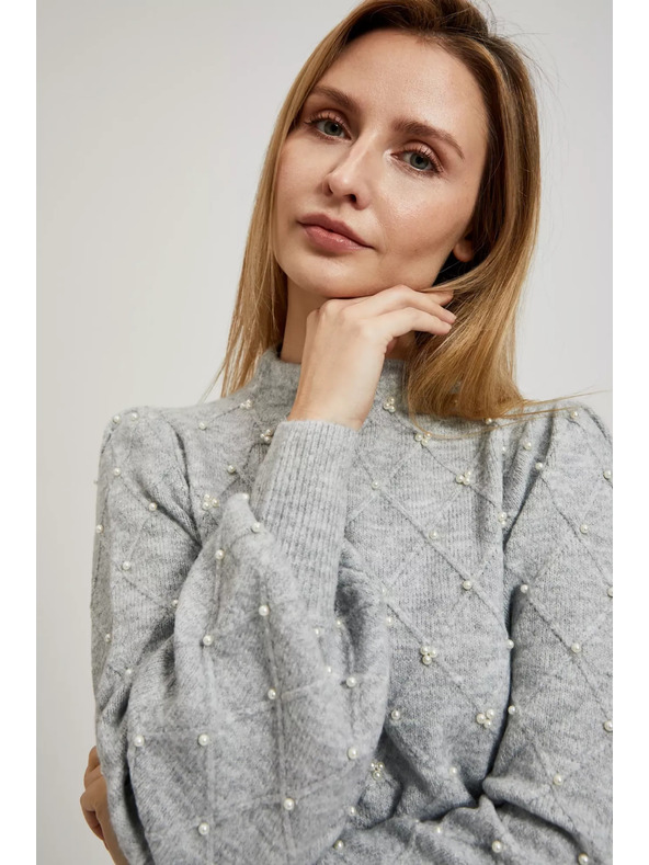 Moodo Pullover mit Ballonärmeln Moodo