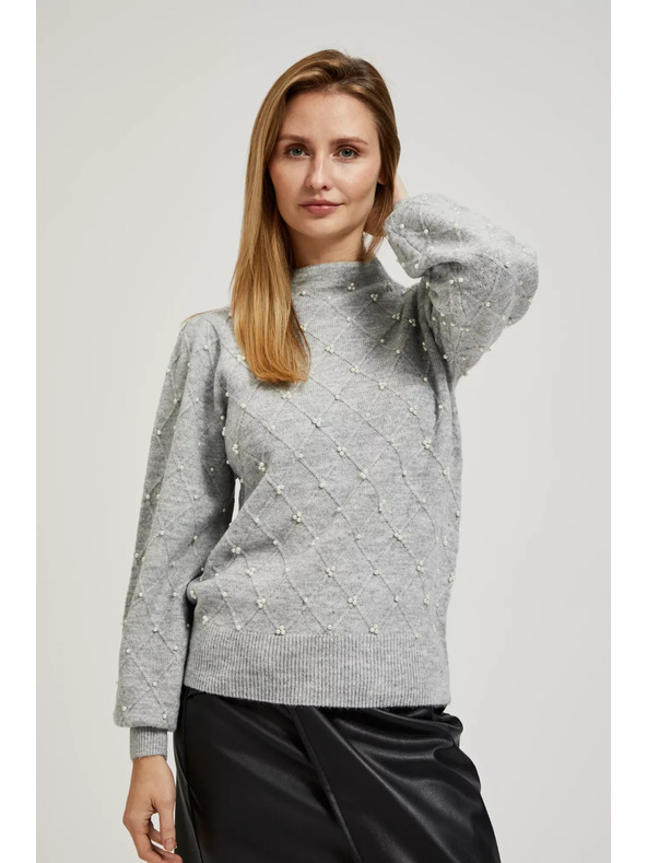 Moodo Pullover mit Ballonärmeln Moodo