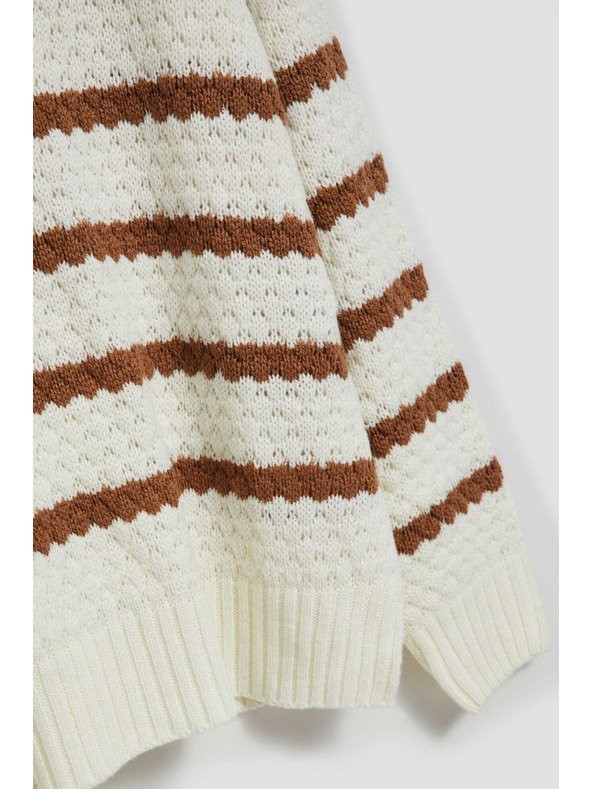 Moodo Pullover mit Streifen und Rollkragen Moodo