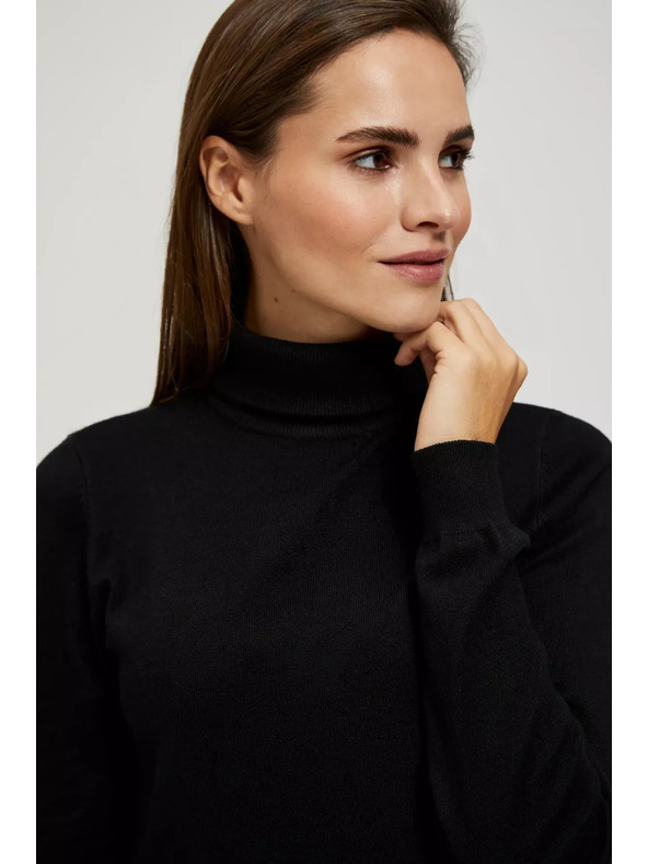 Moodo Schwarzer Rollkragenpullover von Moodo