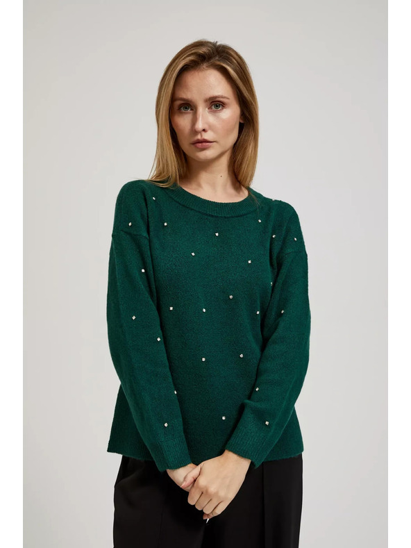 Moodo Pullover mit Strass von Moodo