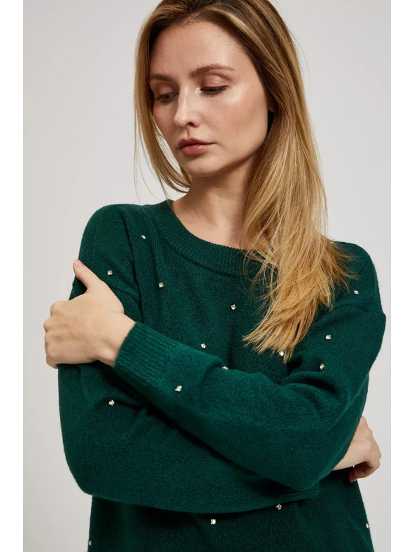 Moodo Pullover mit Strass von Moodo