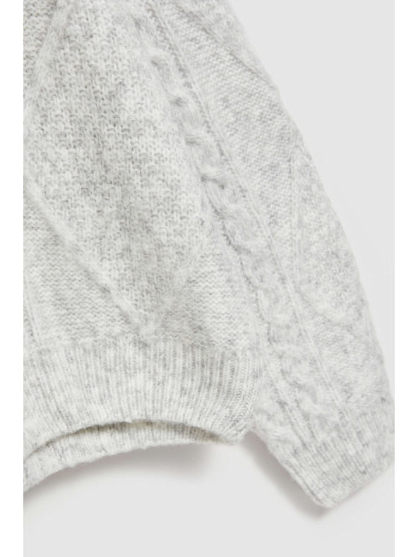 Moodo Grauer Pullover mit V-Ausschnitt von Moodo